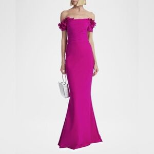 Chiara Boni La Petite Robe NWT Fuchsia Mermaid Gown Size 46
